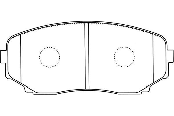 KAVO PARTS Комплект тормозных колодок, дисковый тормоз BP-4573